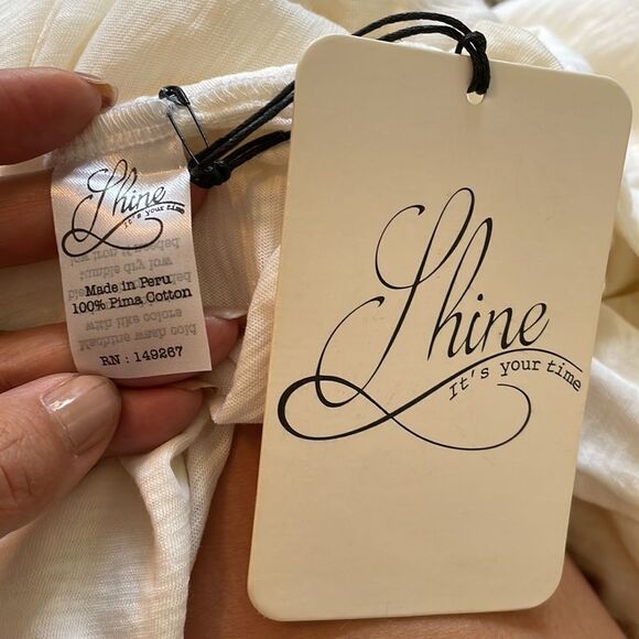 NWT Shine It’s Your Time off white/cream thin knit cardigan - Picture 7 of 11